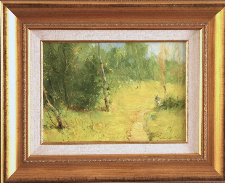 Landscape Original oil Painting, Handmade art, Framed, One of a Kind, Signed 