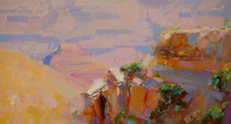 Grand Canyon, Landscape oil Painting, Handmade art, One of a Kind, Signed