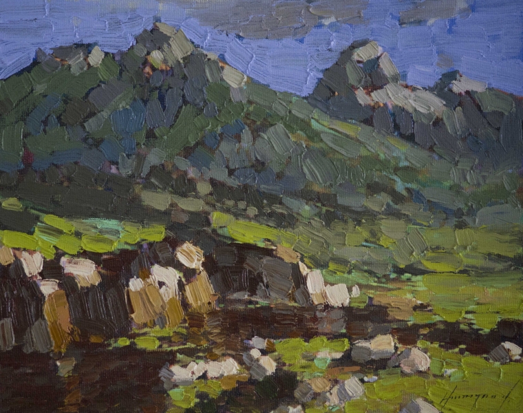 Grand Teton, Landscape oil Painting, Original Handmade art, One of a Kind, Signed    