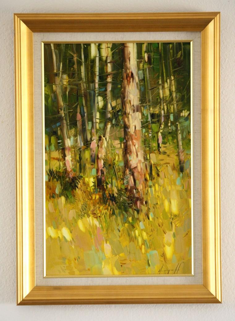 Autumn trees, Landscape oil Painting, Handmade art, Ready to hang, One of a Kind, Signed  