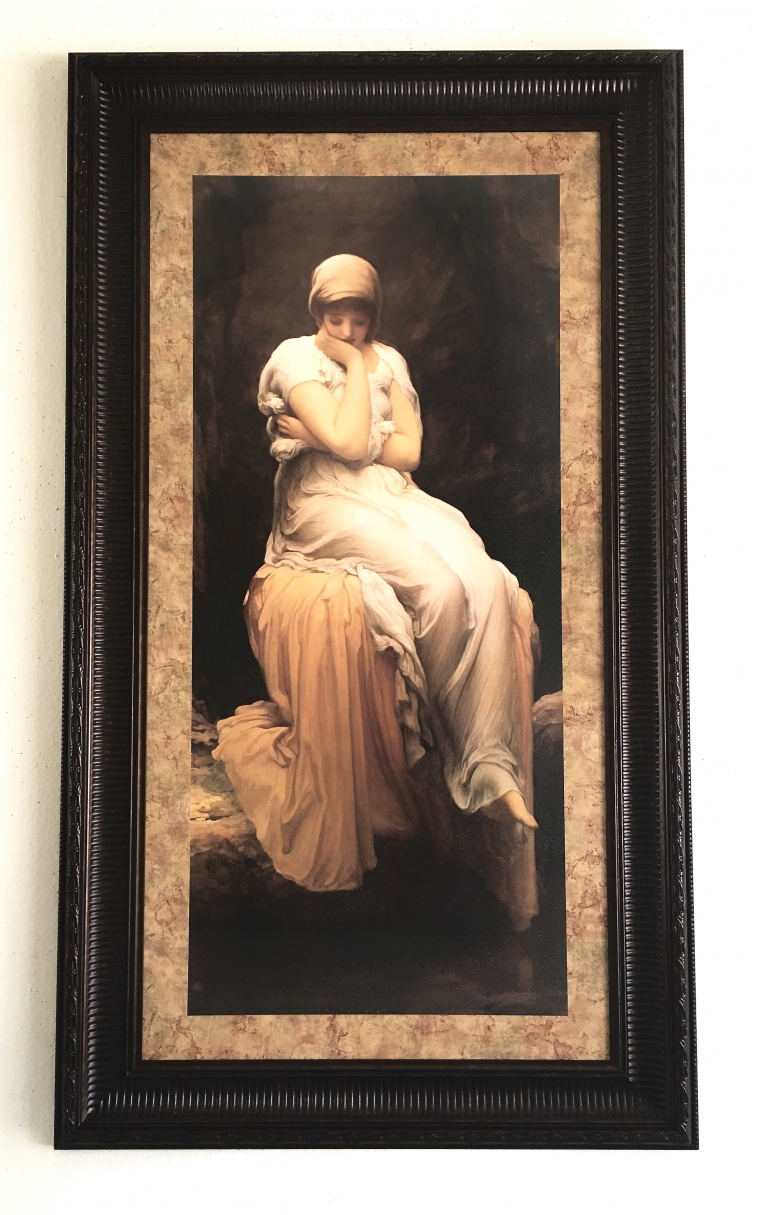 Figurative art by Frederic Leighton, Painting, Antique Style, Reproduction, Hi quality Giggle print, Large size, Framed, Ready to Hang