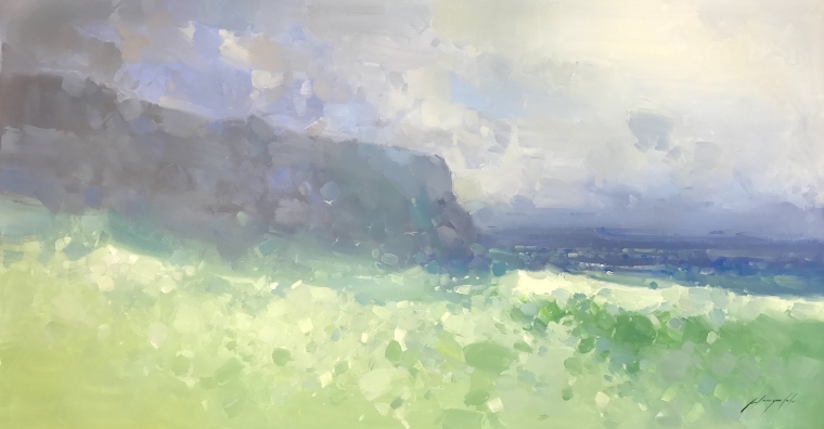 South Bay, Seascape, Original oil Painting, Handmade artwork, Ready to hang 