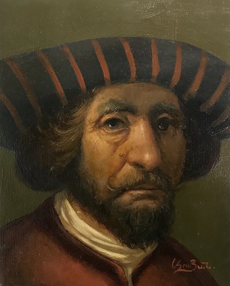 Portrait, Original oil painting, Handmade artwork, One of a kind    