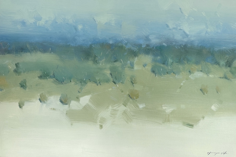 Summer Meadow, Original oil Painting, Handmade artwork, One of a Kind                 